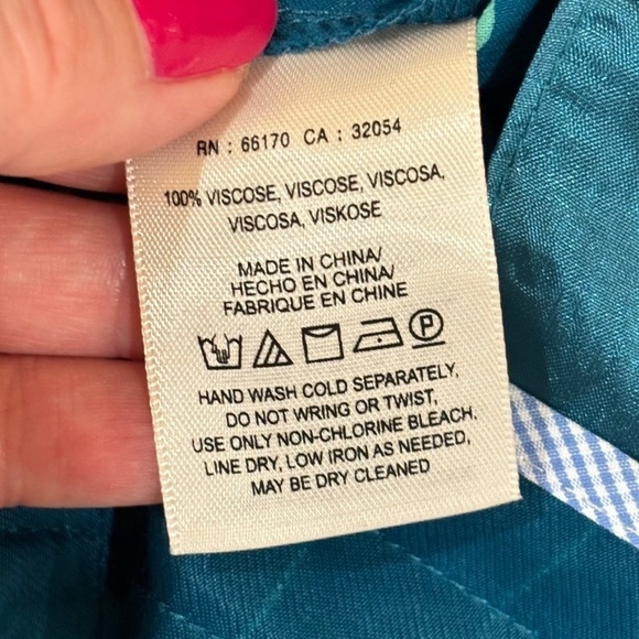 Anthropologie Elevenses Turquoise Wide Leg Pinstripe Pants, Sz 8 - Picture 5 of 10